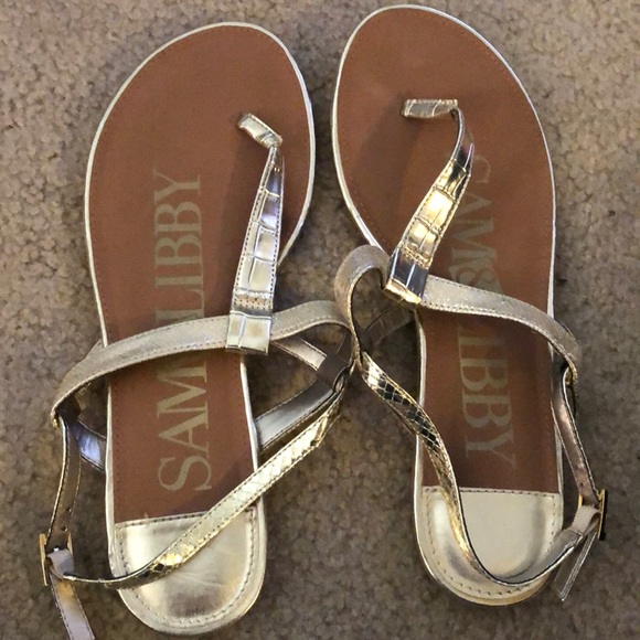 sam and libby gold sandals